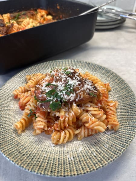 kycklingpanna med pasta