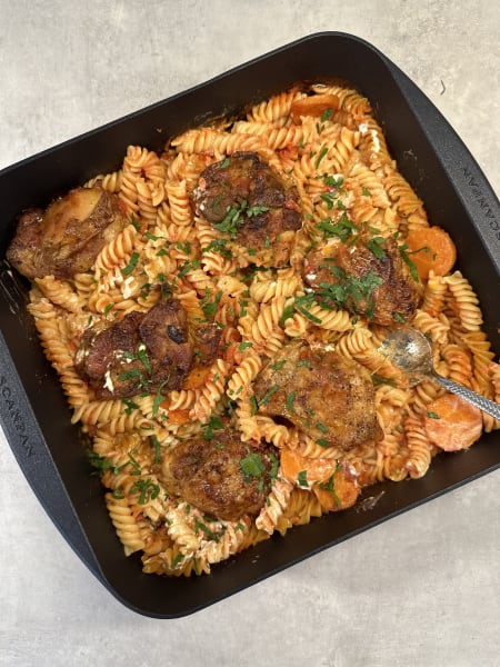 kycklingpanna med pasta
