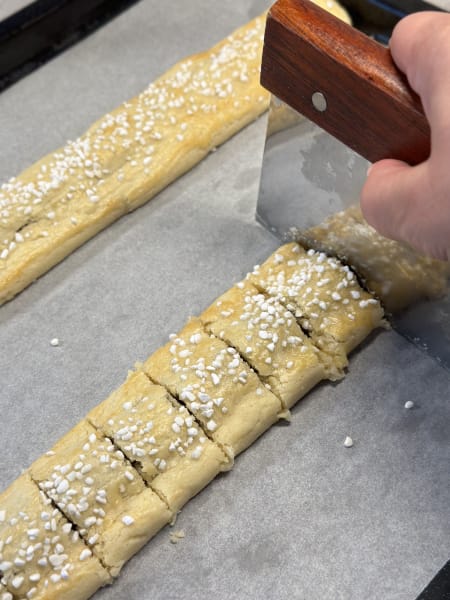 mandelsnittar med choklad