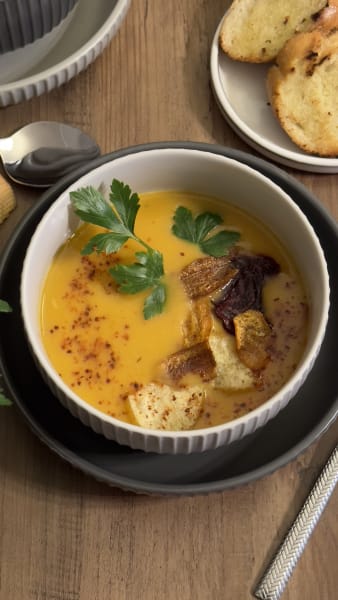 asiatisk morotssoppa med kokosmjölk
