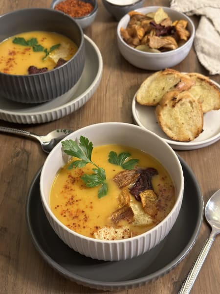 asiatisk morotssoppa med kokosmjölk