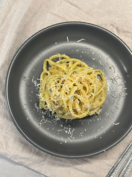 pasta med parmesan och vitlök